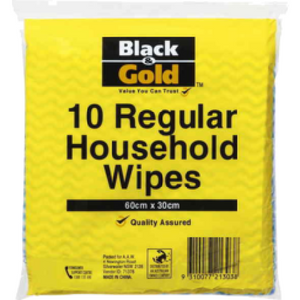 Black & Gold Regular Household Wipes 10 packs