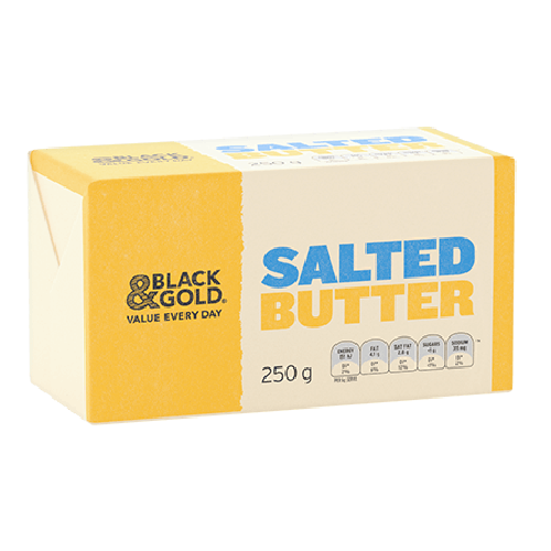 Black And Gold Salted Butter 250g