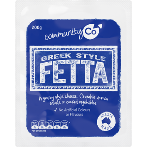 COMM CO Cheese Greek Style Fetta 200g