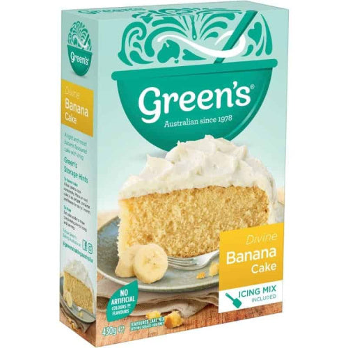 Greens Cake Mix Banana 430g