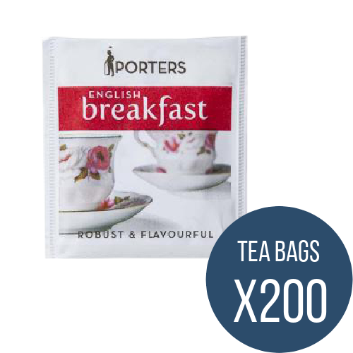 Porters English Breakfast Tea Bags x 200