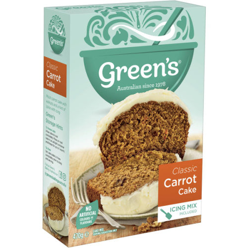 Greens Cakemix Trad Carrot  470g