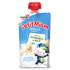 Petit Miam Squeezie Vanilla 70g Pouch