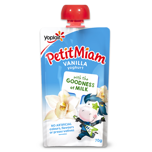 Petit Miam Squeezie Vanilla 70g Pouch