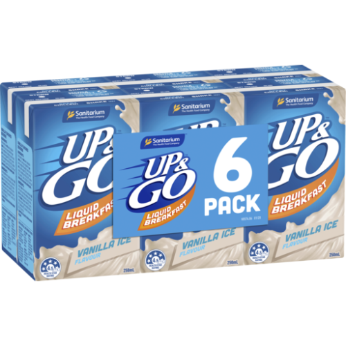 Sanit Up&Go Liquid Vanilla Ice 6x250ml