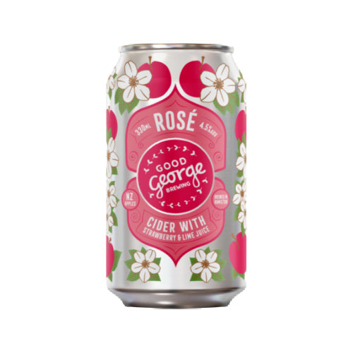 Good George Rose Cider Cans 330ml (4.5%)