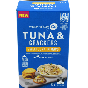Community Co. Tuna & Crackers Sweetcorn In Mayo 112gm