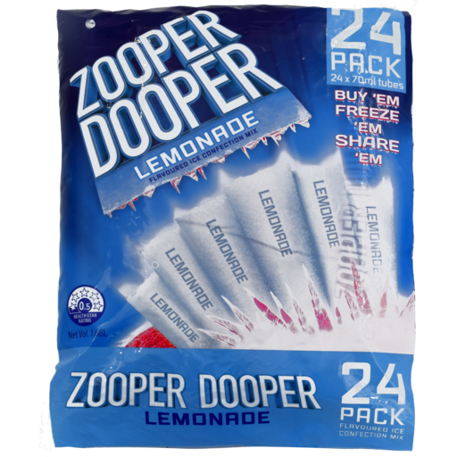 ZOOPER DOOPER LEMONADE 24X70ML