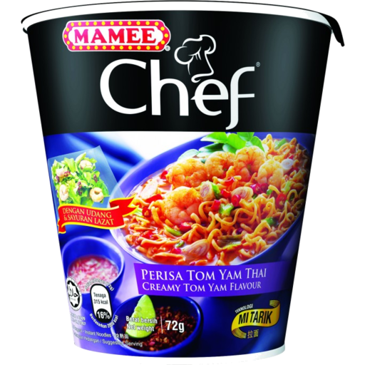 Mamee Chef Noodles Tom Yam 72gm