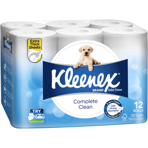 Kleenex Toilet White Roll Paper 12pk