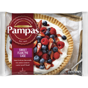 Pampas Frozen Sweet Flan Single Pie Case 220g
