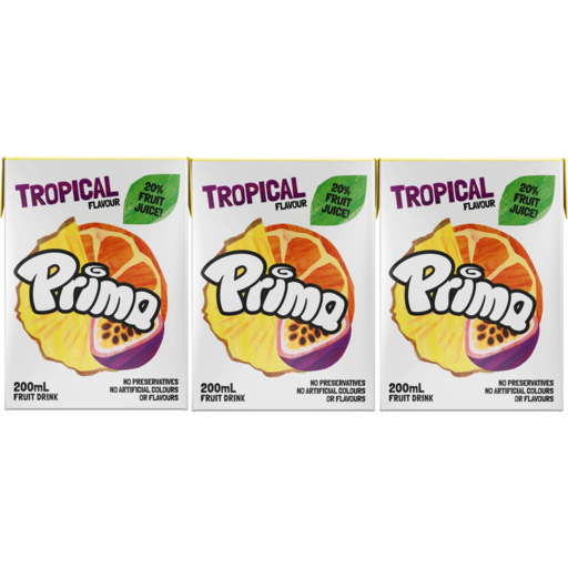 Prima Tropical Nas Fruit Drink 6x200ml