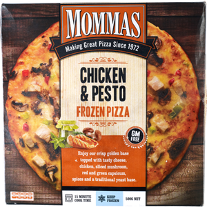 Mommas Pesto Chicken Pizza 500g