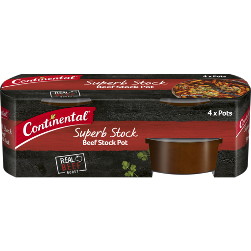 Continental Stock Pot Beef 4 packs