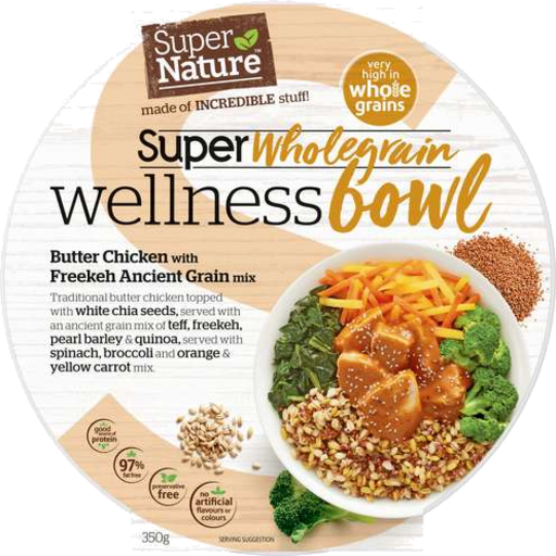 Super Nature Wellness Bowl Wholegrain Butter Chicken 350gm