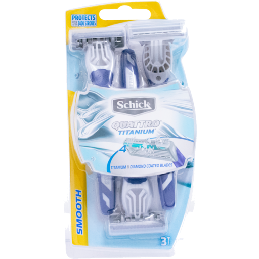 Schick Quattro Disposable Razors Mens 3s