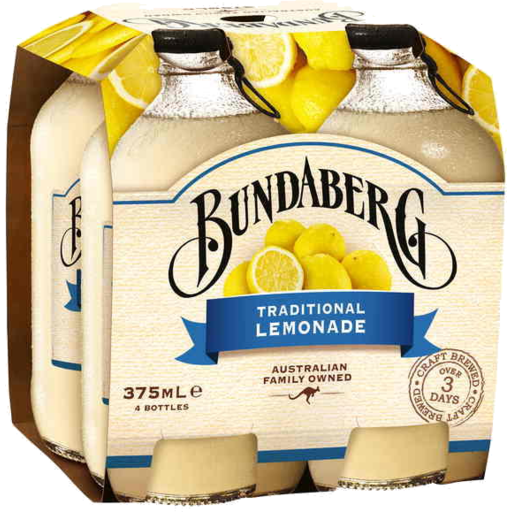 Bundaberg Lemonade Traditional 4x375ml
