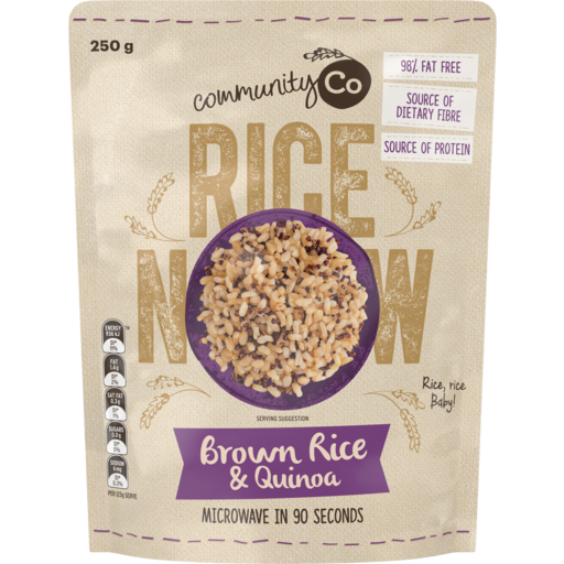 Community Co. Microwave Brown Rice & Quinoa 250GM