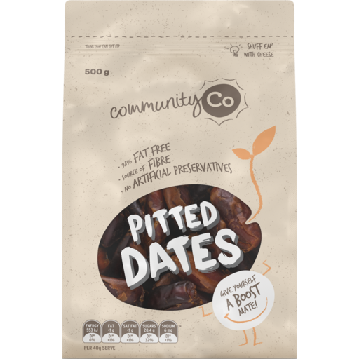 COMM CO DATES PITTED     500GM