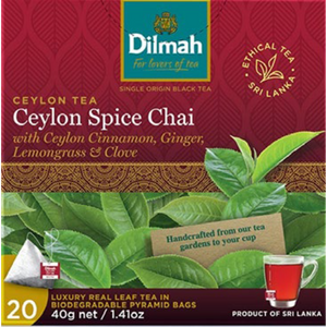 Dilmah Tea Bag Ceylon Chai Spice 20s