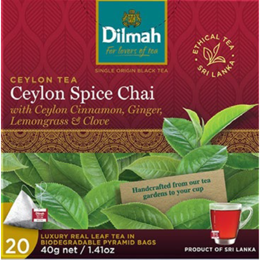 Dilmah Tea Bag Ceylon Chai Spice 20s