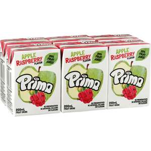 Prima Apple Raspberry Fruit Drink 6x200ml