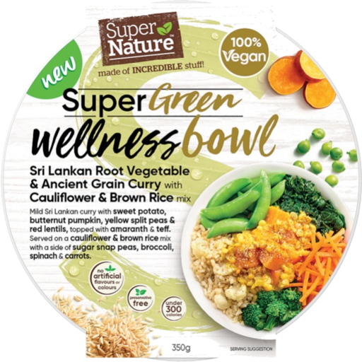 Super Nature Wellness Bowl Green Curry 350gm
