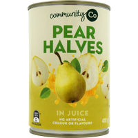 Community Co Pear Halves In Juice 410gm