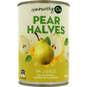 Community Co Pear Halves In Juice 410gm