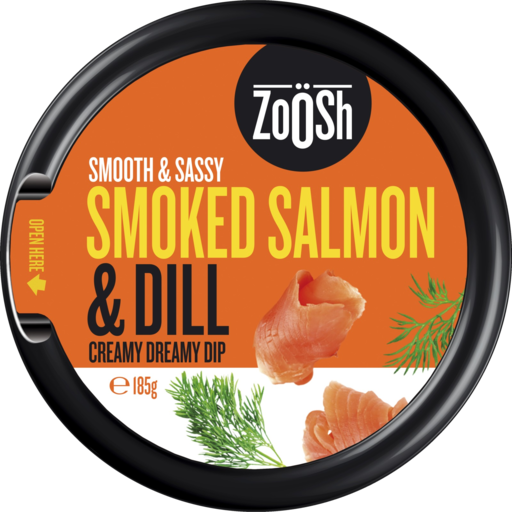 ZOOSH DIP Smoked Salmon & Dill 185GM