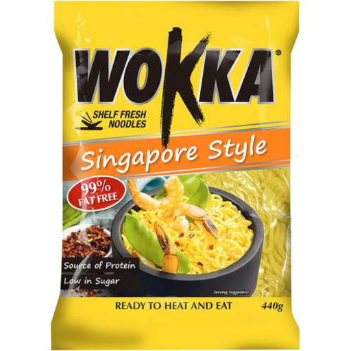 Wokka Ndl Singapore Noodles  440gm