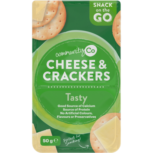 Community Co. Cheese Extra Tasty & Crackers 50gm