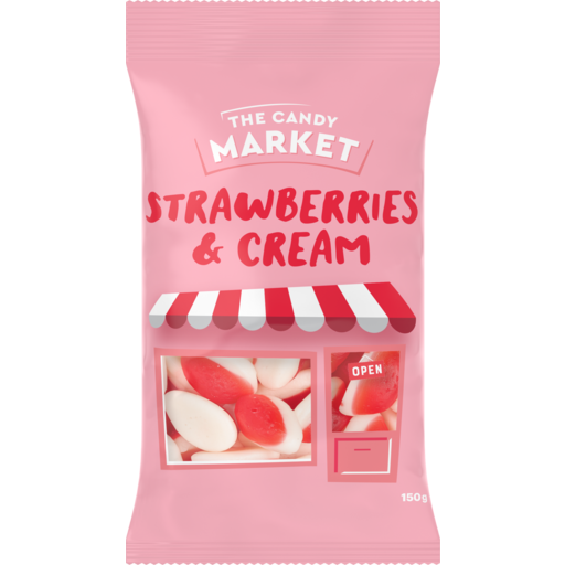 Candy Market Strawberry & Cream 150GM