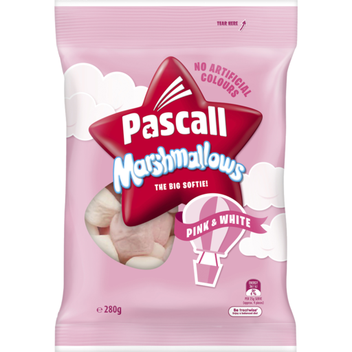 Pascall Marsmallow Vanilla with Raspberry 280gm