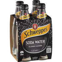 Schweppes Classic Mixers Soda Water 4.0x300mL