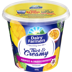 Dairy Farmers Thick & Creamy Mango Passionfruit 600g