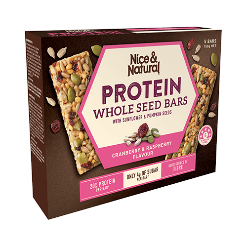 Nice & Natural Protein Bar Cranberry & Raspberry 150GM