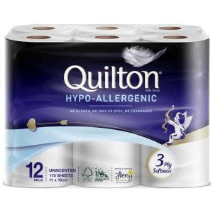 Quilton Toilet Tissue 3Ply Unscented 12pk