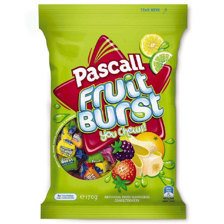 Pascall Fruit Burst 170g