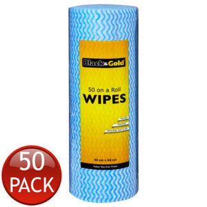 Black & Gold Household Wipes Roll 50s