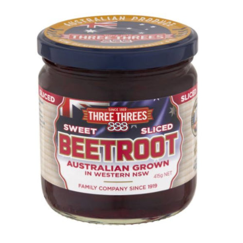 Three Threes Sweet Sliced Beetroot 415gm x6