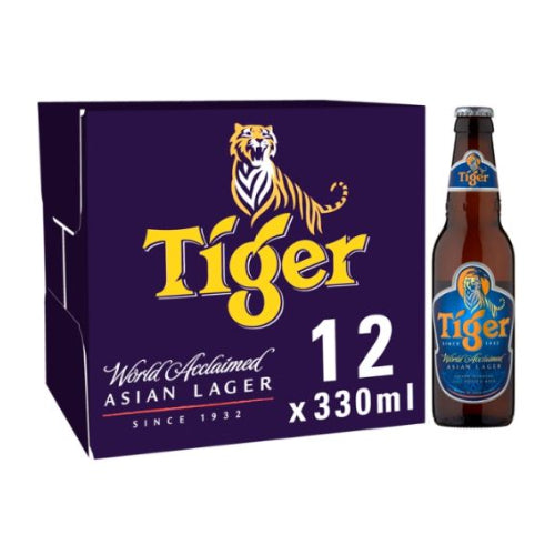 Tiger Bottle 330ml 12 pack